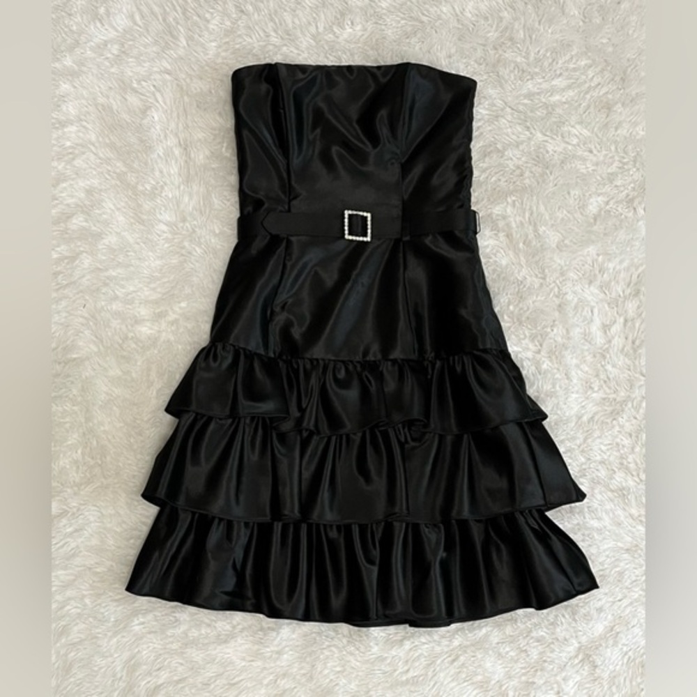 Jessica McClintock for Gunne Sax strapless mini dress